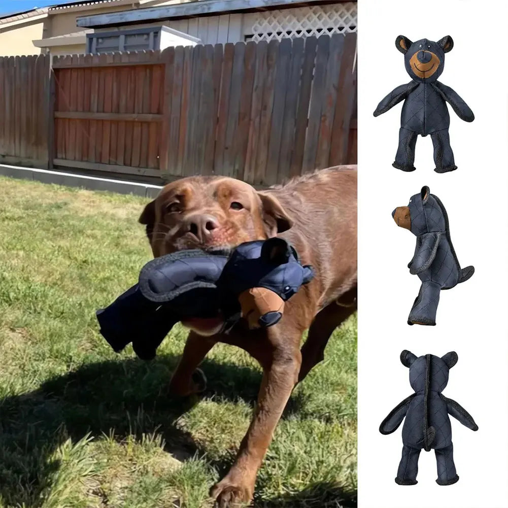 Pet Teddy Bear Soundmaking Toy Plush Interactive Dog Toys Grinding Cleaning Teeth Anti Bite Abreact Plaything Bear Pets Supplies