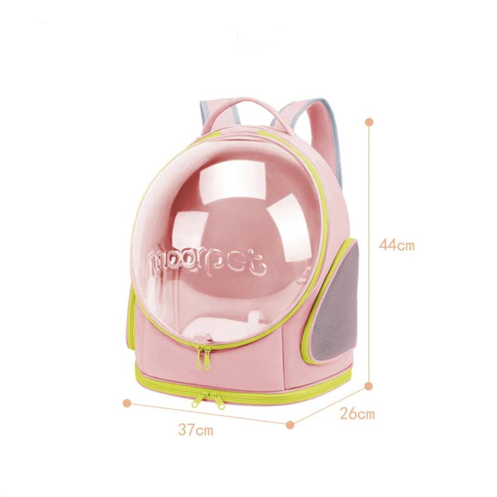 Pet Cat Carrying Bag Space Backpacks Breathable Portable Transparent Backpack Puppy Dog Transport Carrier Space Capsule Bags