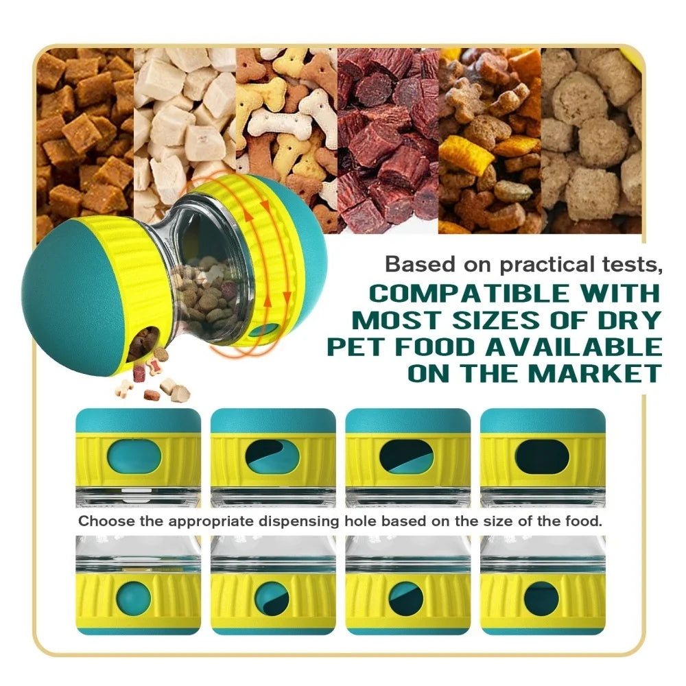 Pet Dog Treat Dispenser Toy For Small Medium Large Dogs Interactive Leaking Food Toy Adjustable Slow Feeder Training Beagle Cat