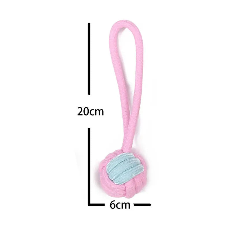 Dog Toy for Small Dogs Chew Toys Large Pet Accessories Grinding Teeth Cotton Rope Training Intelligence Ball Pupply Supplies