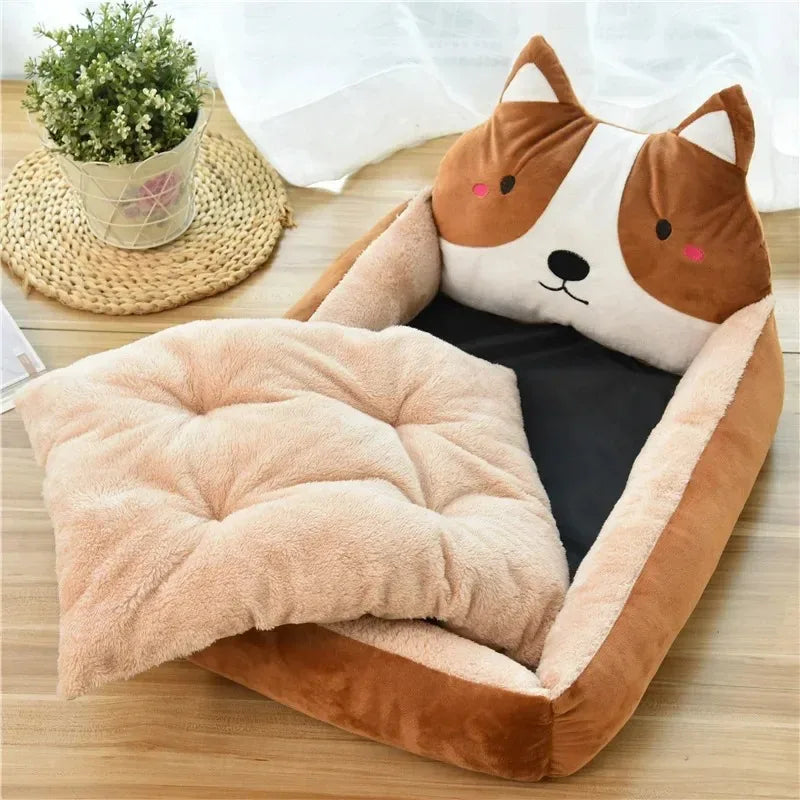 Dog Beds for Small Dogs Bed Large Pets Accessories Pet Products Cats Puppy Mat Medium Supplies Sofa Blanket Big Kennel Cushion