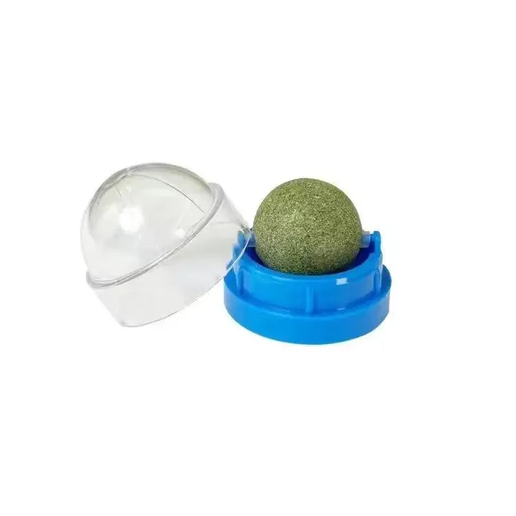 Cats Toys Cat Mint Ball Rotation Catnip Wall Ball Licking Snacks Freshen Breath Remove Hair Balls Pet Supplies Cats Accessories