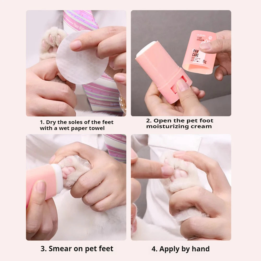 Pet paw care cream, rich in natural plant ingredients, gentle moisturizing, alcohol free, pet care moisturizing cream
