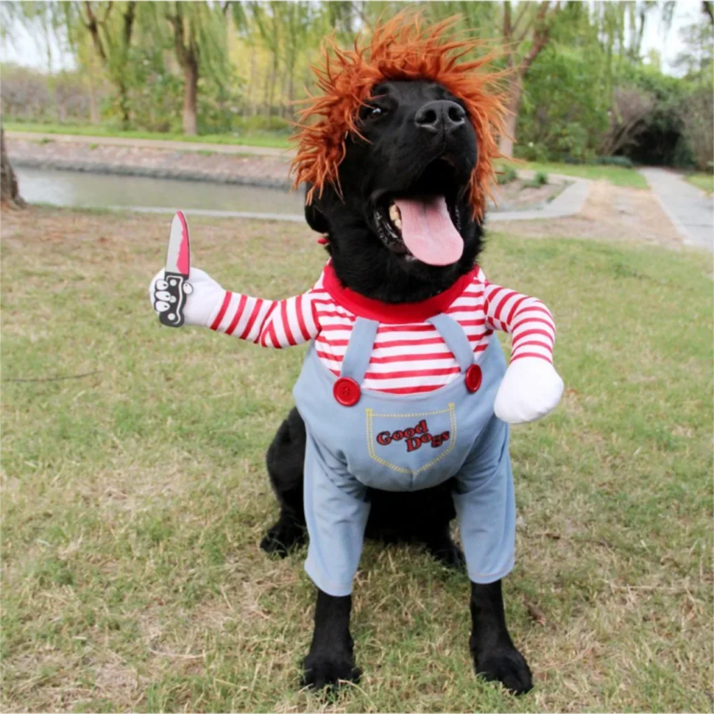 Dog Costumes Funny Pet Clothes Adjustable Dog Cosplay Costume Sets Novelty Clothing For Medium Large Dogs