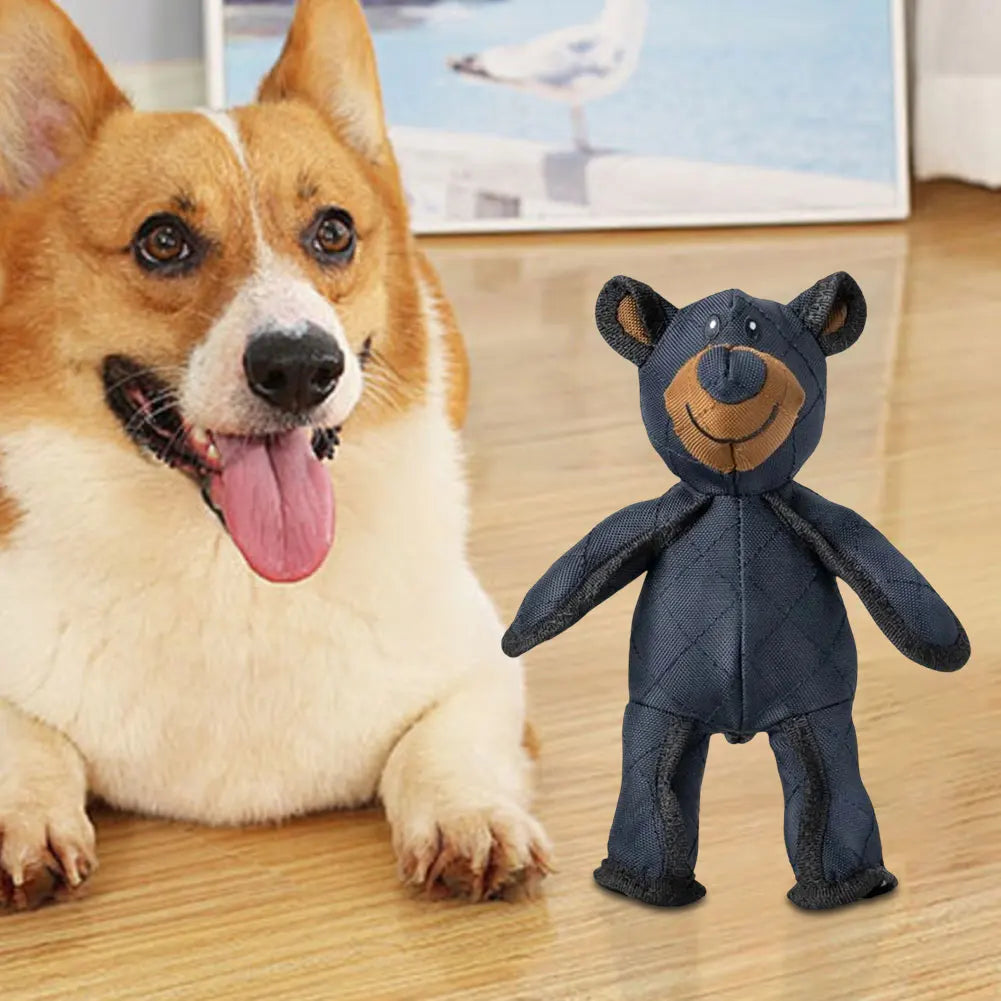 Pet Teddy Bear Soundmaking Toy Plush Interactive Dog Toys Grinding Cleaning Teeth Anti Bite Abreact Plaything Bear Pets Supplies