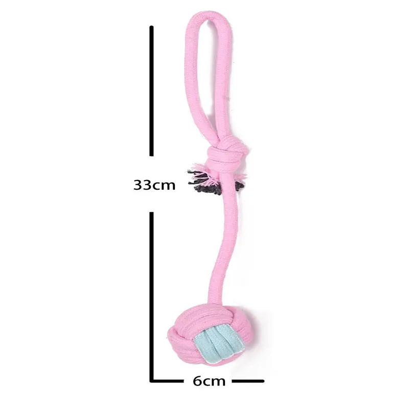 Dog Toy for Small Dogs Chew Toys Large Pet Accessories Grinding Teeth Cotton Rope Training Intelligence Ball Pupply Supplies