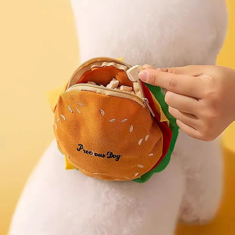 Hamburger Bag Dog Harness Set Outdoor Decorate Small Medium Puppy Cat Leash Durable Polyester Anti Lost Walking Pet Accessories
