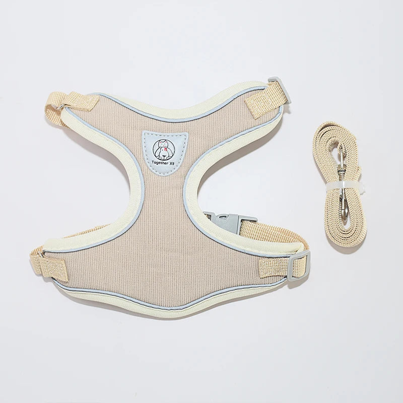 Hamburger Bag Dog Harness Set Outdoor Decorate Small Medium Puppy Cat Leash Durable Polyester Anti Lost Walking Pet Accessories