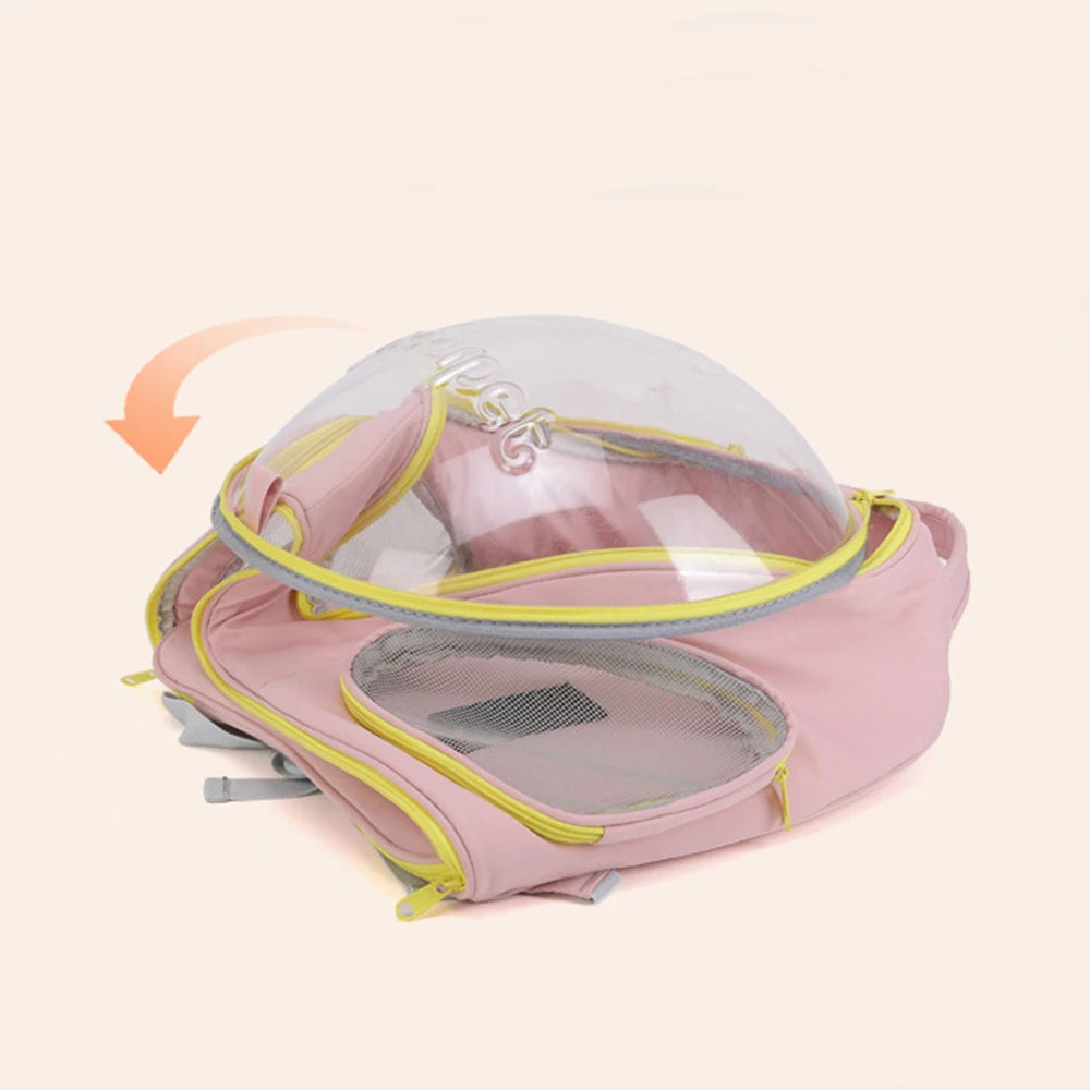 Pet Cat Carrying Bag Space Backpacks Breathable Portable Transparent Backpack Puppy Dog Transport Carrier Space Capsule Bags