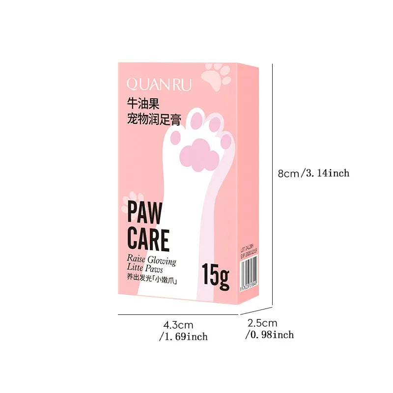 Pet paw care cream, rich in natural plant ingredients, gentle moisturizing, alcohol free, pet care moisturizing cream