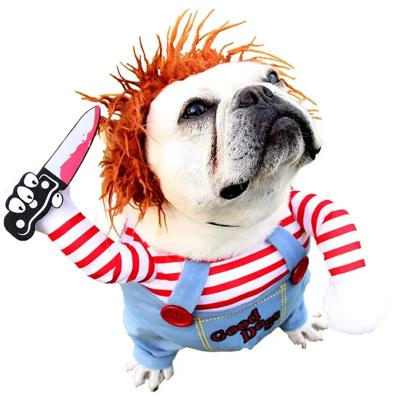 Dog Costumes Funny Pet Clothes Adjustable Dog Cosplay Costume Sets Novelty Clothing For Medium Large Dogs