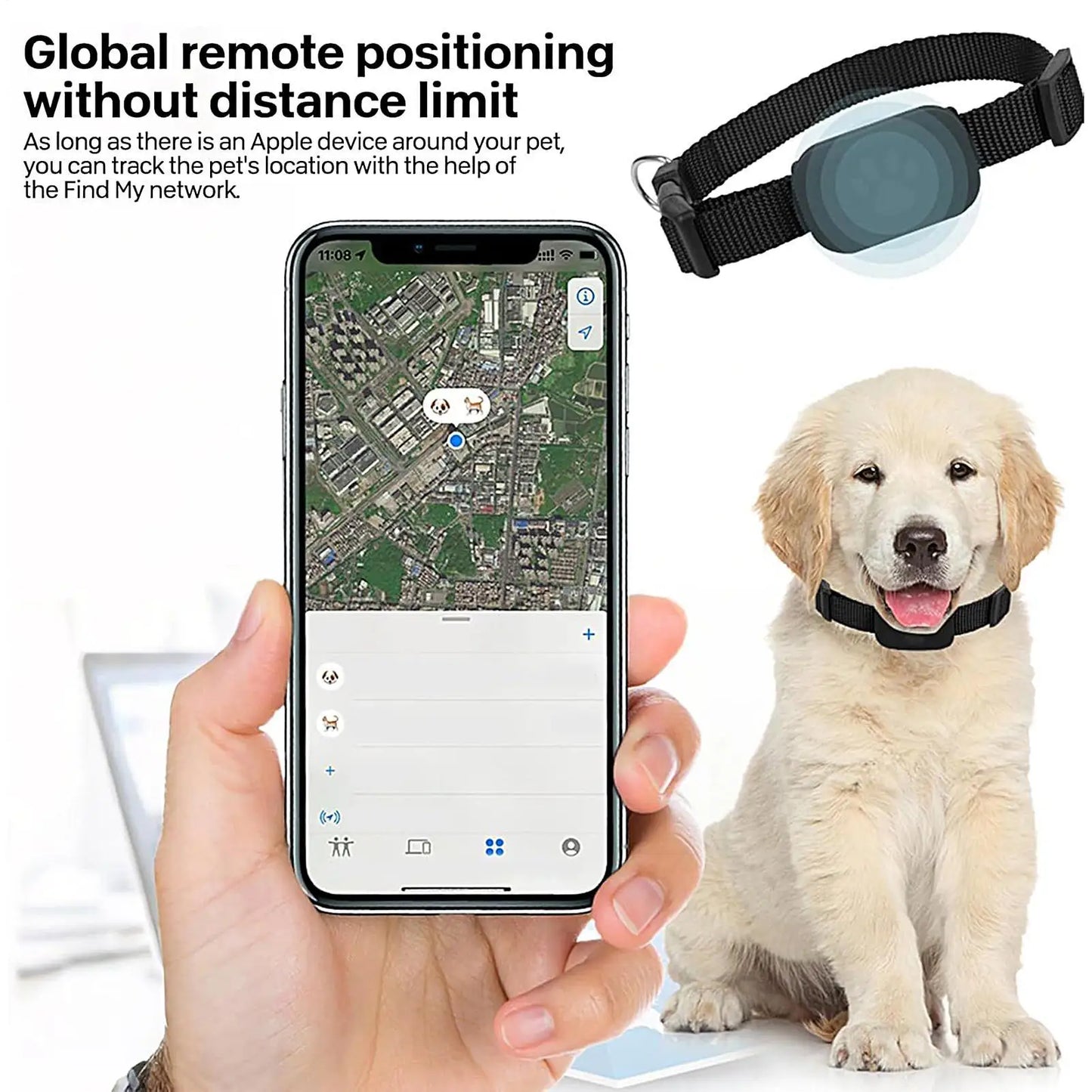 Cat Trackers GPS Cat Trackers Collar Pet Kitten GPS Collar Multifunctional Pet Smart GPS Trackers Pet Cat Locate Supplies