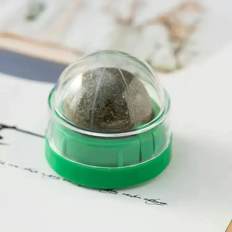 Cats Toys Cat Mint Ball Rotation Catnip Wall Ball Licking Snacks Freshen Breath Remove Hair Balls Pet Supplies Cats Accessories
