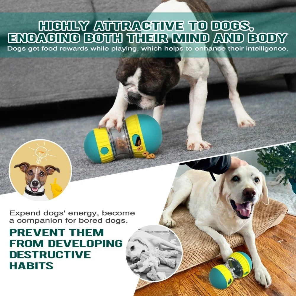 Pet Dog Treat Dispenser Toy For Small Medium Large Dogs Interactive Leaking Food Toy Adjustable Slow Feeder Training Beagle Cat