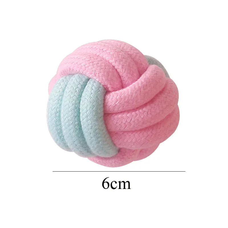 Dog Toy for Small Dogs Chew Toys Large Pet Accessories Grinding Teeth Cotton Rope Training Intelligence Ball Pupply Supplies