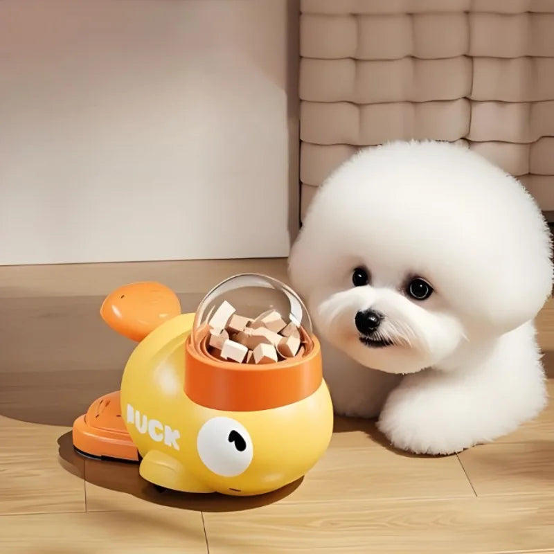 ‌"Interactive Pet Feeder Toy | Slow-Feed Duck Design for Dogs/Cats, Durable BPA-Free Plastic (Skill Training, Anti-Boredom)"