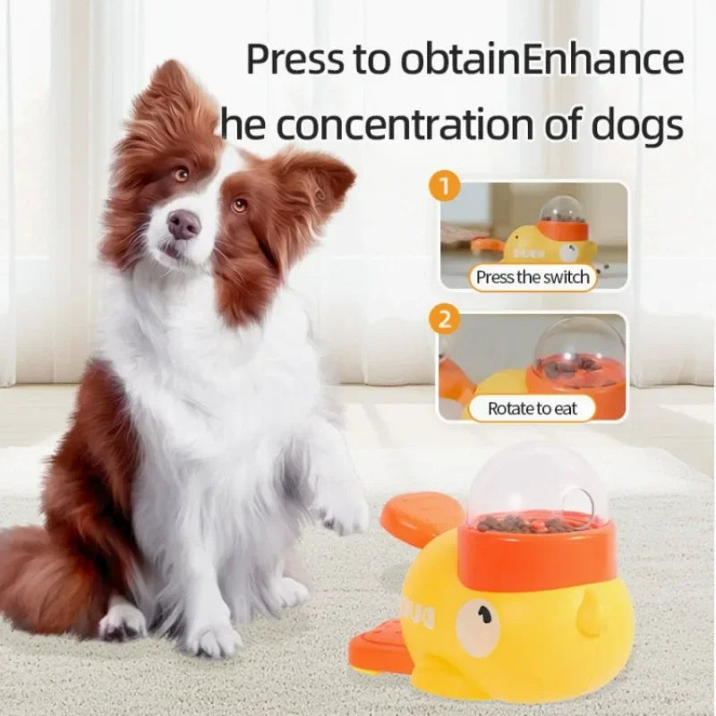 ‌"Interactive Pet Feeder Toy | Slow-Feed Duck Design for Dogs/Cats, Durable BPA-Free Plastic (Skill Training, Anti-Boredom)"