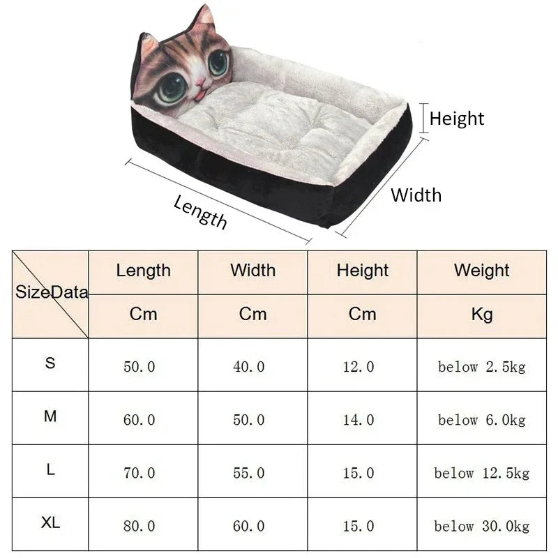 Dog Beds for Small Dogs Bed Large Pets Accessories Pet Products Cats Puppy Mat Medium Supplies Sofa Blanket Big Kennel Cushion