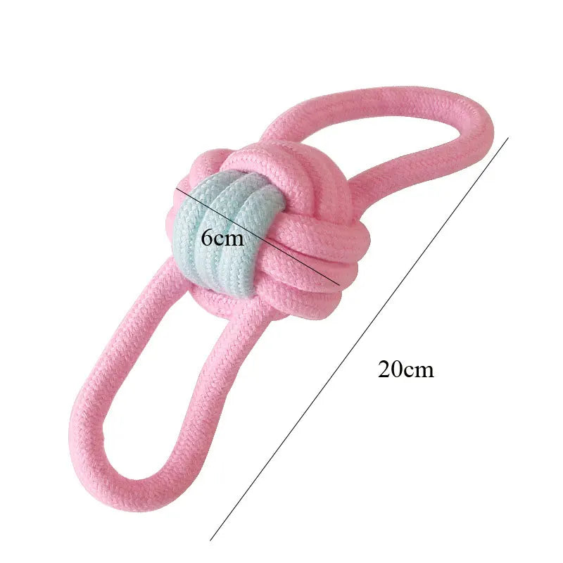 Dog Toy for Small Dogs Chew Toys Large Pet Accessories Grinding Teeth Cotton Rope Training Intelligence Ball Pupply Supplies
