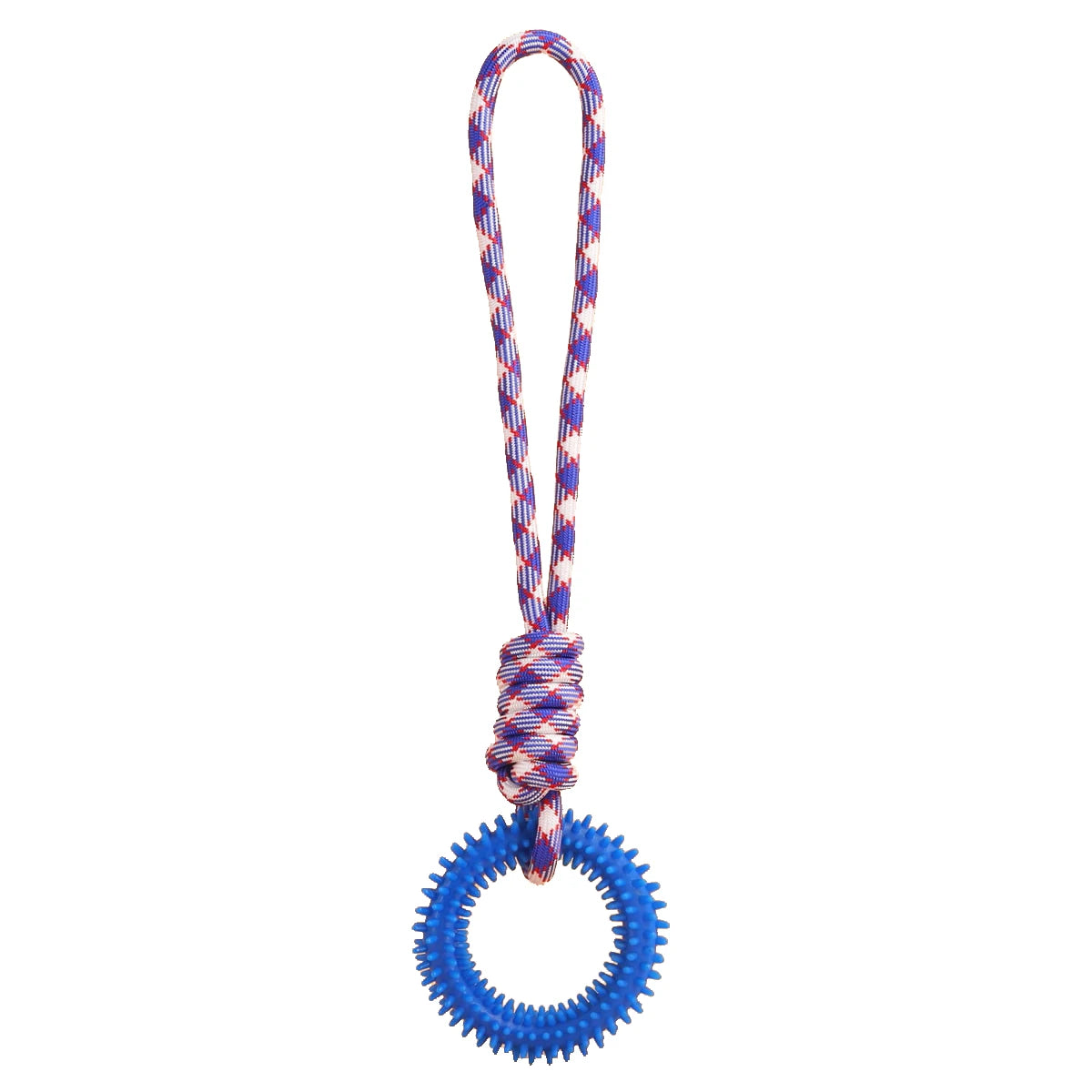 Supet Interactive Training Pet Toy Ring Spiked Ring Dog Teeth Cleaning Pet Supplies